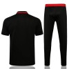 Manchester United Trainings Polo 2022-23 Zwart Rood Zwart